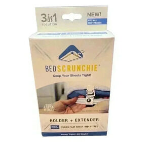 Bed Scrunchie Sheet Holder Straps Extender Heavy Duty Gripper Clips Cord‎ New